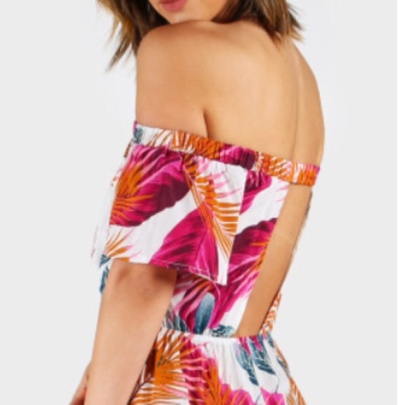 Palm print romper - Picture 2 of 4